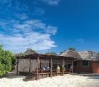 Cottages auf der Bawe tropische Insel